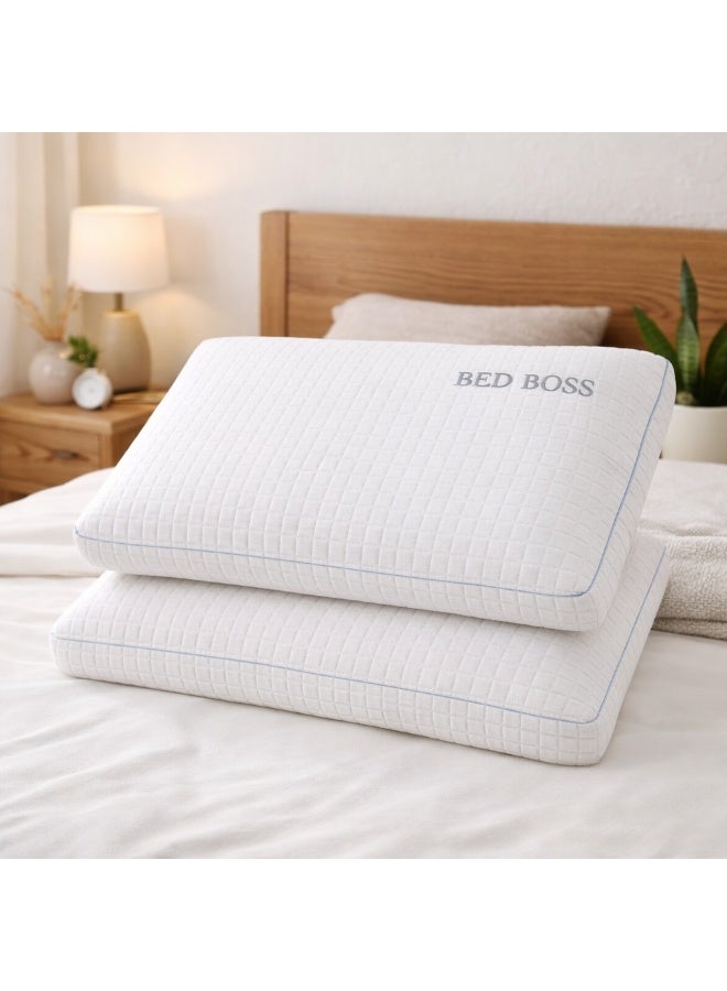 BED BOSS Premium Memory Foam Pillow – Luxurious Comfort for Better Sleep (70 × 40 cm) - Image 4